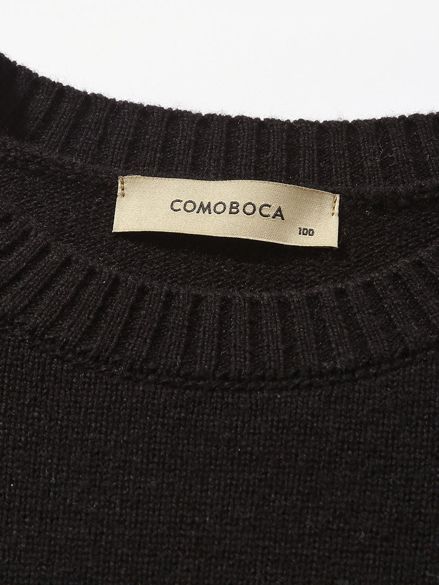 COMOBOCA 100% Wool Women's Nordic Pattern Cable Knit Sweater