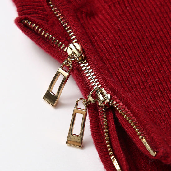 COMOBOCA 100% Cashmere Women's Zip Up Knit Hooded Neck Warmer