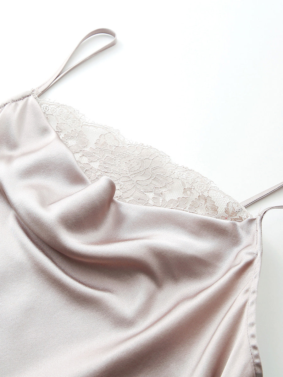 COMOBOCA Women's Adjustable Straps Lace-Trimmed Camisole