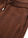 COMOBOCA 100% Wool Women's Wide Leg Pants with Drawstring