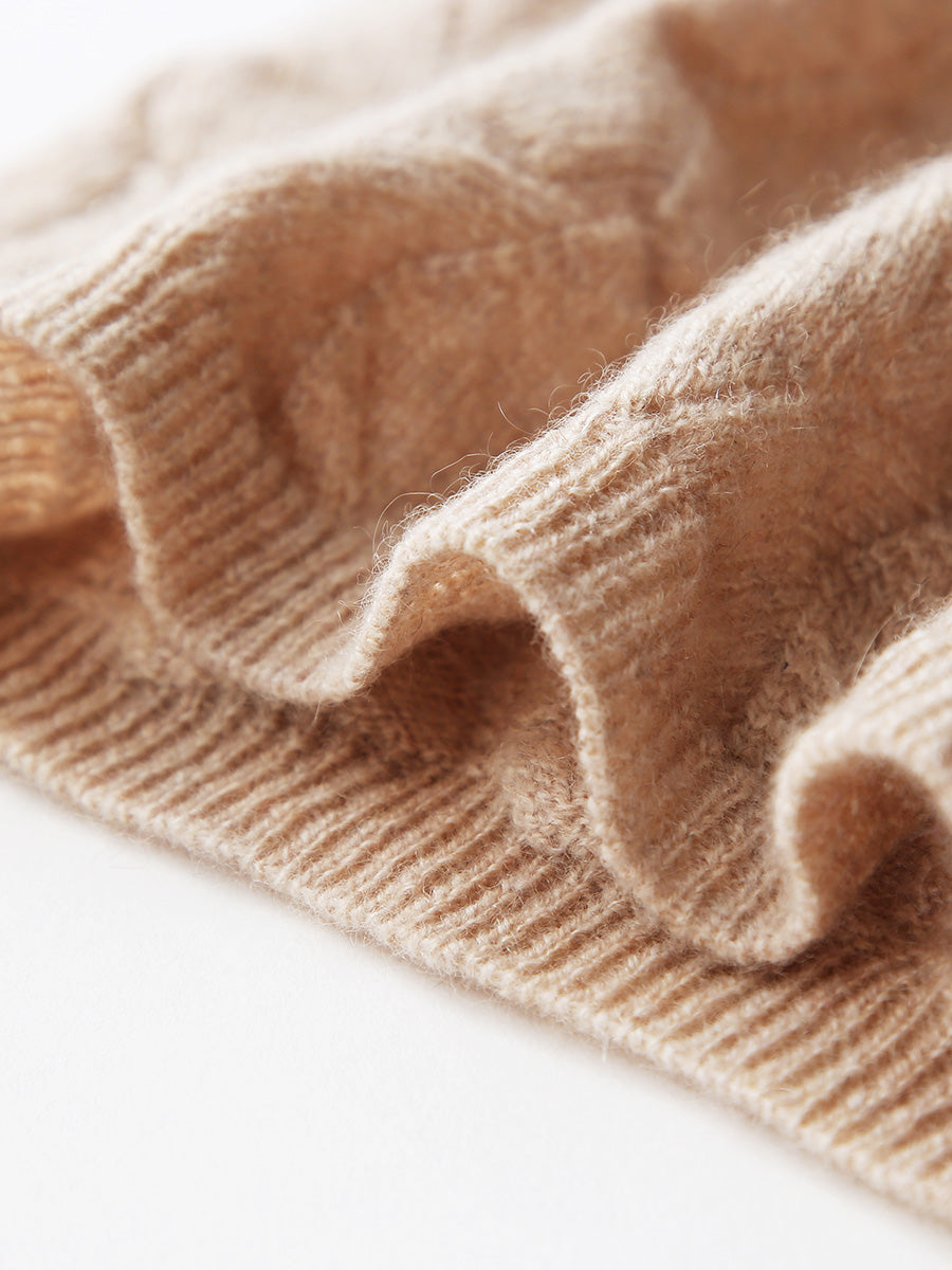 COMOBOCA 100% Cashmere Women's Knit Neck Warmer