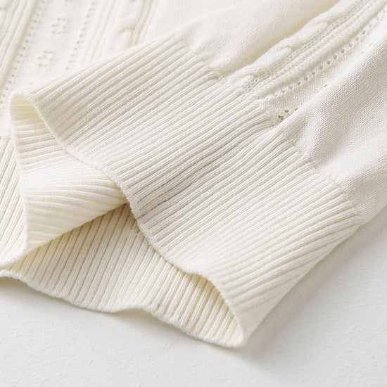 COMOBOCA Women's Cable Color Trimmed Knit Polo T-Shirt