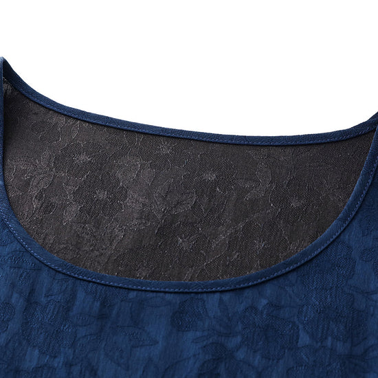 COMOBOCA 100% Mulberry Silk Women's Sleeveless Midi Dress