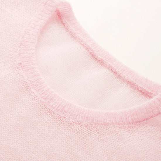 COMOBOCA Women's Rainbow Striped Flared Sleeve Sweater