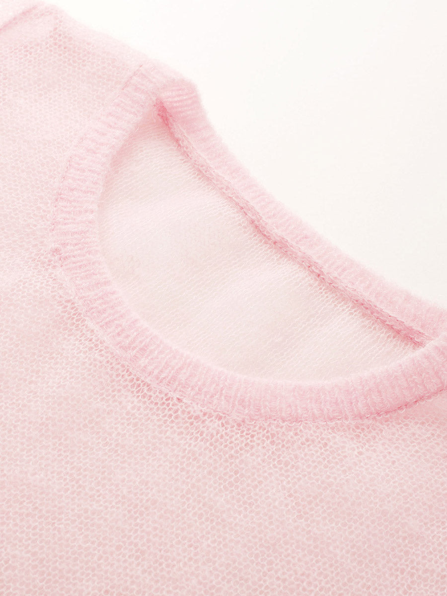 COMOBOCA Women's Rainbow Striped Flared Sleeve Sweater