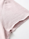 COMOBOCA Women's Round Neck Knit T-Shirt