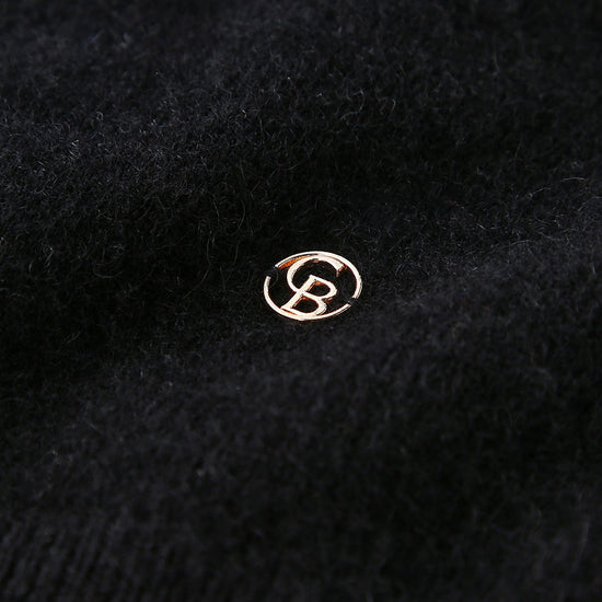 COMOBOCA 100% Cashmere Women's Color Accented Knit Pullover Sweater