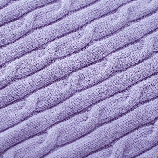 COMOBOCA 100% Wool Kids' Cable Knit Round Neck Sweater Vest