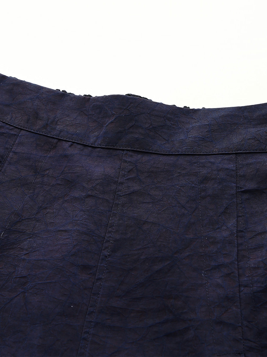 COMOBOCA 100% Mulberry Silk Women's Reversible High Waist Pants