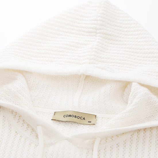 COMOBOCA 100% Wool Women's Sweater Extra Size Knit Hoodie