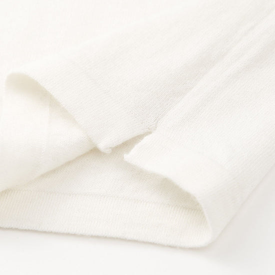 COMOBOCA 100% Wool Women's Striped Sleeve Contrast Knit Worsted Sweater