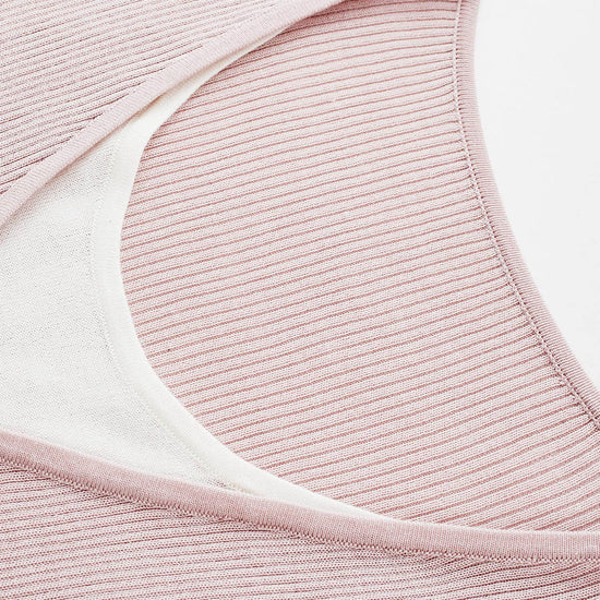 COMOBOCA Women's Ribbed Knit V-Neck Faux Cardigan