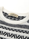 COMOBOCA 100% Cashmere Women's Fair Isle Round Neck Knit Sweater