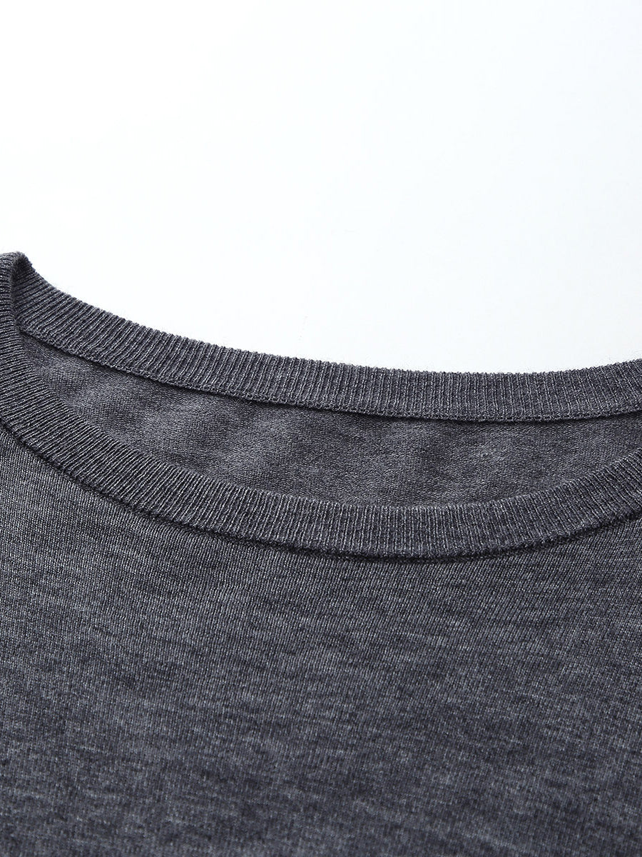 COMOBOCA Women's Essential Color-Blocked Knit Sweater