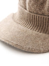 COMOBOCA 100% Cashmere Women's Knit Newsboy Cap