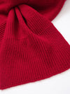COMOBOCA 100% Wool Elegant Ribbed Scarf