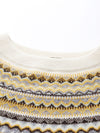 COMOBOCA 100% Cashmere Women's Fair Isle Knit Sweater
