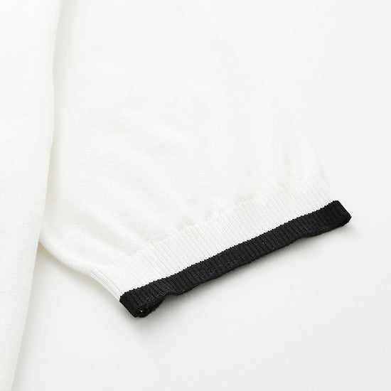 COMOBOCA Women's Casual Contrast Trim Polo T-Shirt