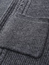 COMOBOCA 100% Wool Women's Cardigan Long Knit Coats with Pockets