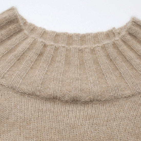 COMOBOCA 100% Cashmere Women's Mock Neck Knit Sweater