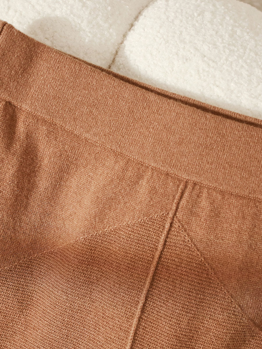 COMOBOCA 100% Cashmere Women's Split Knit Pencil Skirt