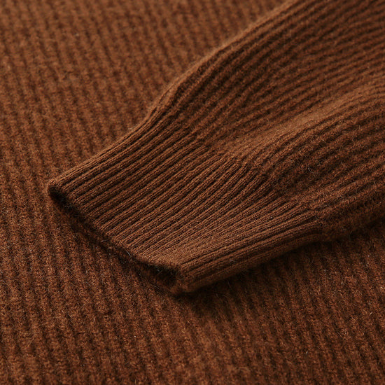 COMOBOCA 100% Cashmere Women's Color Block Knit Sweater