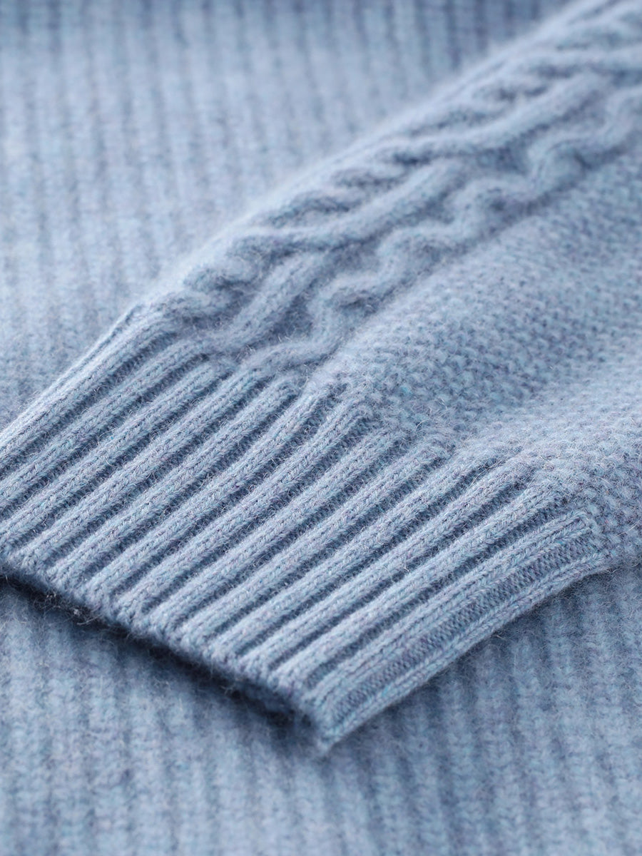 COMOBOCA 100% Cashmere Women's Solid Color Sweater Hoodie