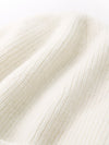COMOBOCA 100% Cashmere Women's Ribbed Knit Beanie