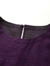 COMOBOCA 100% Mulberry Silk Women's Double Sided T-Shirt