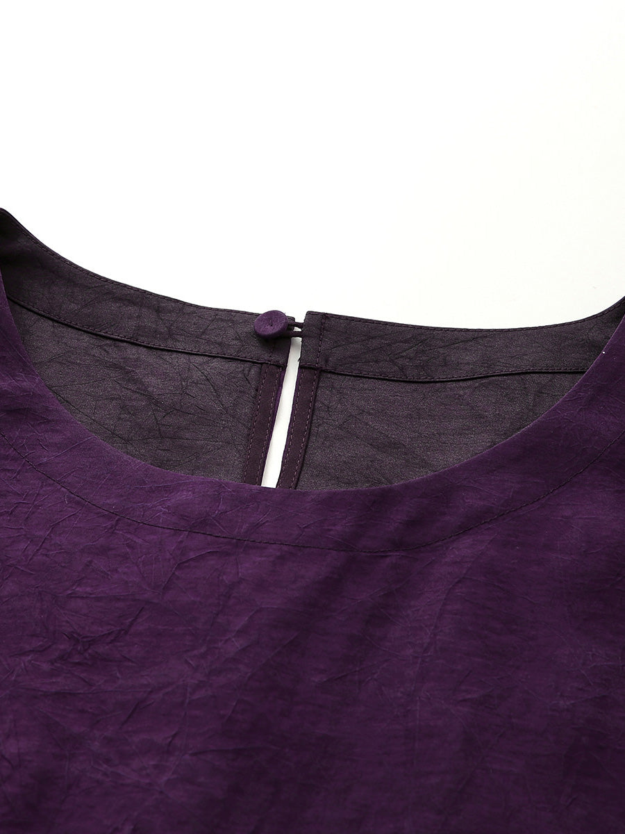 COMOBOCA 100% Mulberry Silk Women's Double Sided T-Shirt