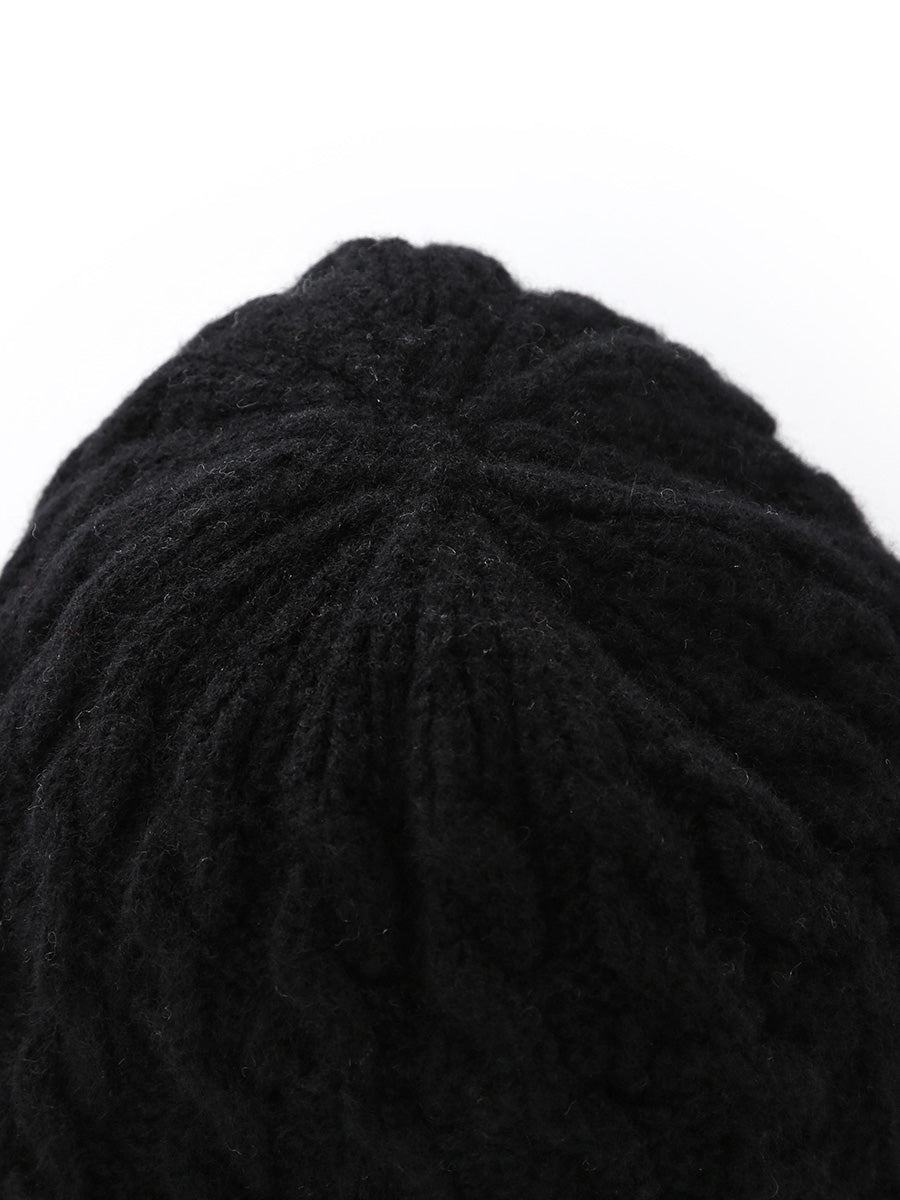 COMOBOCA 100% Cashmere Women's Cable Knit Beanie