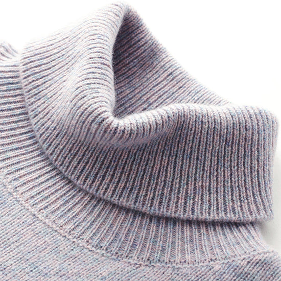 COMOBOCA 100% Cashmere Women's Turtleneck Knit Sweater