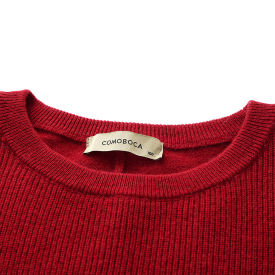 COMOBOCA 100% Cashmere Loose Batwing Sleeve Sweater