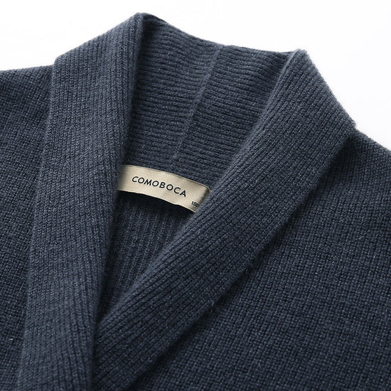 COMOBOCA 100% Cashmere Women's Shawl Collar Wrap Cardigan