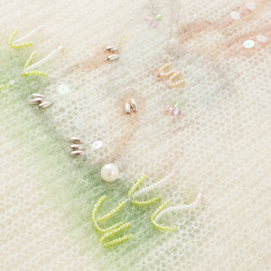 COMOBOCA Women's Bunny Printed Round Neck Sweater