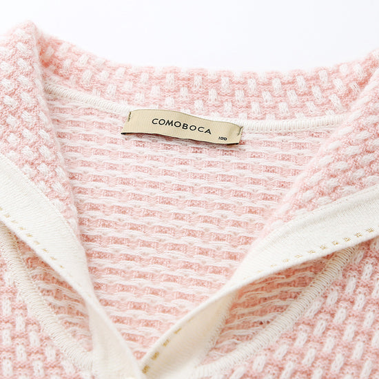 COMOBOCA 100% Cashmere Women's Sailor Collar Knit Cardigan