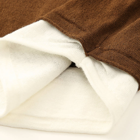 COMOBOCA 100% Wool Chic Layered Look Sweater for Women