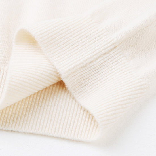 COMOBOCA 100% Wool Kids' Jacquard Round Neck Sweater