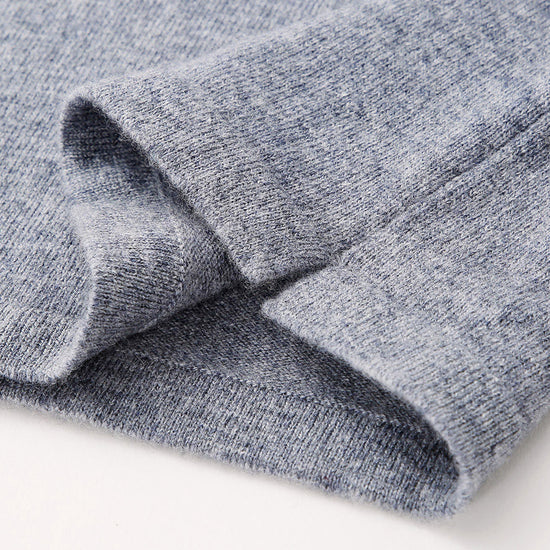 COMOBOCA 100% Wool Kid's Casual Colorblock Knit Sweater