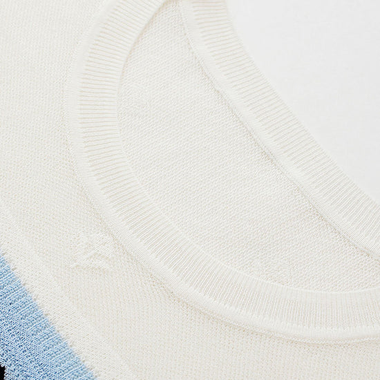 COMOBOCA Women's Fair Isle Striped Knit Top