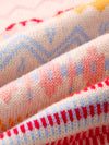 COMOBOCA 100% Wool Kids' Colorful Nordic Pattern Knit Sweater