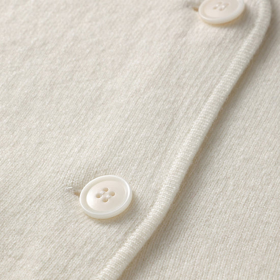 COMOBOCA 100% Wool Elegant Sleeveless Button-Up Vest