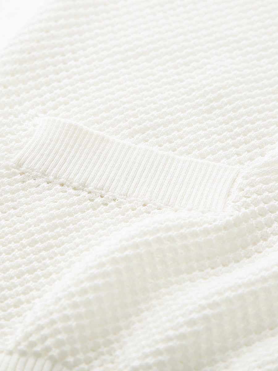 COMOBOCA Women's Open Front Mesh Knit Cardigan