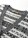 COMOBOCA 100% Wool Women's Snowflake Pattern Cardigan