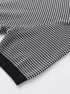 COMOBOCA Women's Houndstooth Pattern Knit T-Shirt
