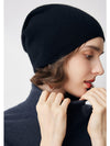 COMOBOCA Black 100% Cashmere Classic Slouchy Beanie