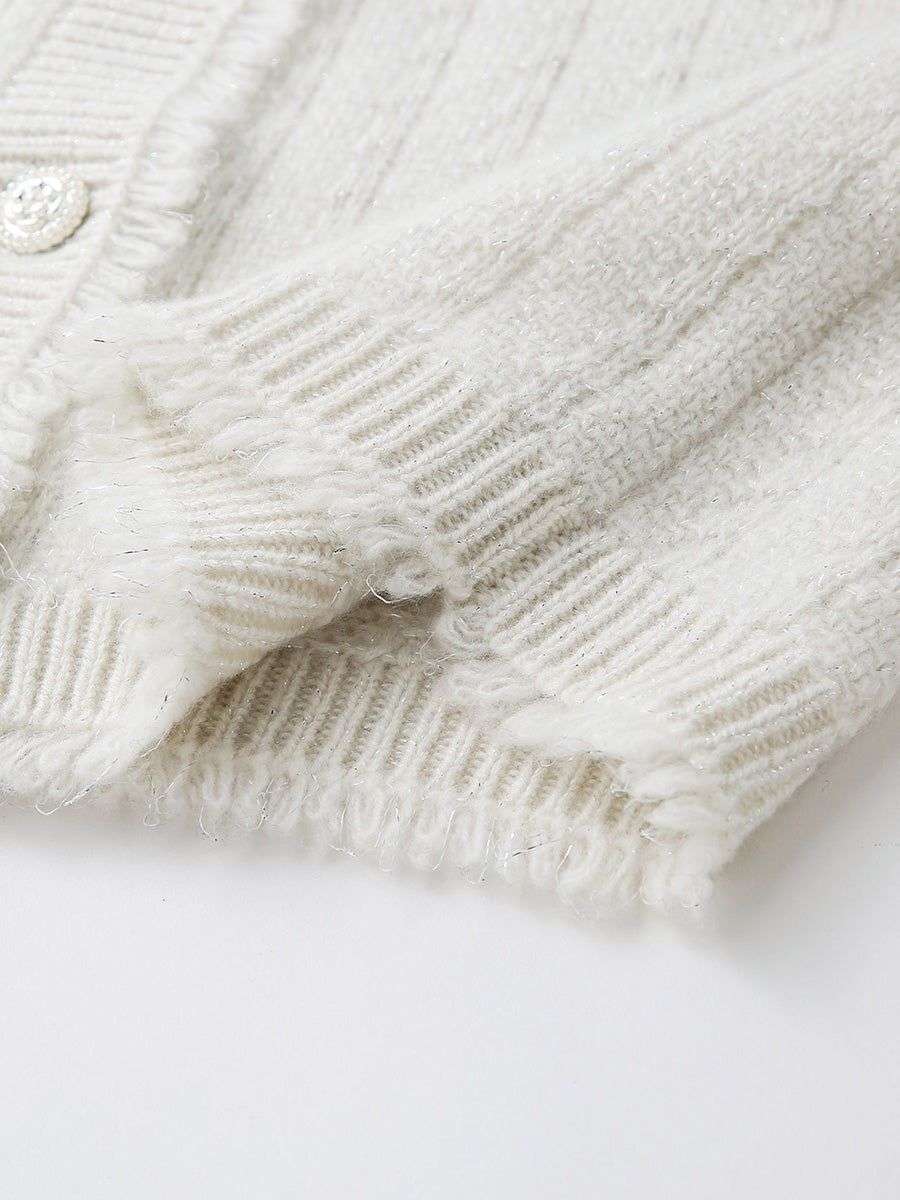 COMOBOCA 100% Cashmere Women's Knit Button Down Cardigan