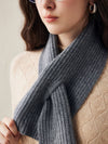 COMOBOCA 100% Cashmere Luxurious Ribbed Scarf