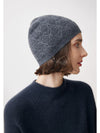 COMOBOCA Gray 100% Cashmere Luxurious Knit Beanie