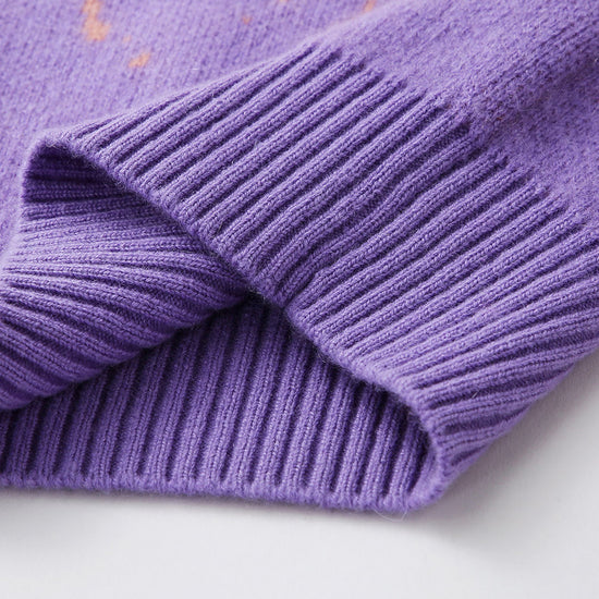 COMOBOCA 100% Cashmere Women's Ombre Gradient Color Knit Sweater